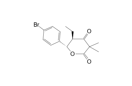 6-(4-Bromophenyl)-5-ethyl-3,3-dimethyldihydro-2H-pyran-2,4(3H)-dione