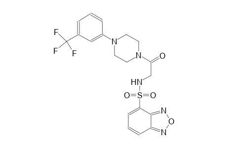 2,1,3-benzoxadiazole-4-sulfonamide, N-[2-oxo-2-[4-[3-(trifluoromethyl)phenyl]-1-piperazinyl]ethyl]-