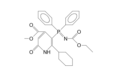 4-Pyridinecarboxylic acid, 5-[N-(ethoxycarbonyl)-P,P-diphenylphosphinimyl]-6-cyclohexyl-1,2-dihydro-2-oxo-, methyl ester