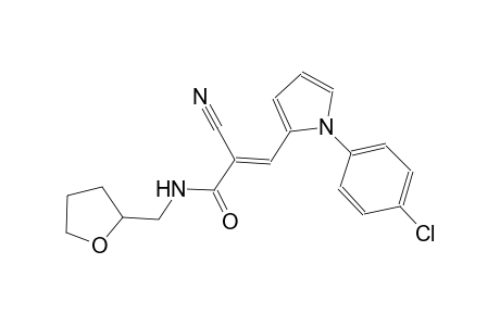 (2E)-3-[1-(4-chlorophenyl)-1H-pyrrol-2-yl]-2-cyano-N-(tetrahydro-2-furanylmethyl)-2-propenamide