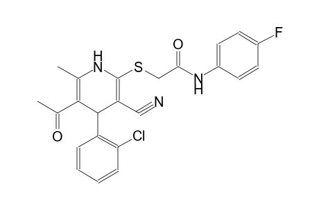 acetamide, 2-[[5-acetyl-4-(2-chlorophenyl)-3-cyano-1,4-dihydro-6-methyl-2-pyridinyl]thio]-N-(4-fluorophenyl)-