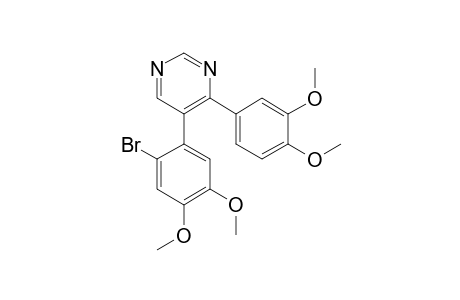 5-(2-BROMO-4,5-DIMETHOXYPHENYL)-4-(3,4-DIMETHOXYPHENYL)-PYRIMIDINE