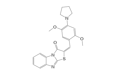 (2E)-2-[2,5-dimethoxy-4-(1-pyrrolidinyl)benzylidene][1,3]thiazolo[3,2-a]benzimidazol-3(2H)-one