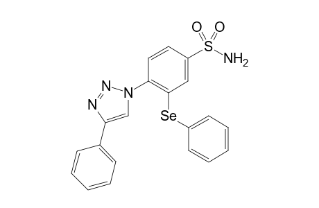 4-(4-phenyl-1H-1,2,3-triazol-1-yl)-3-(phenylselenyl)benzenesulfonamide