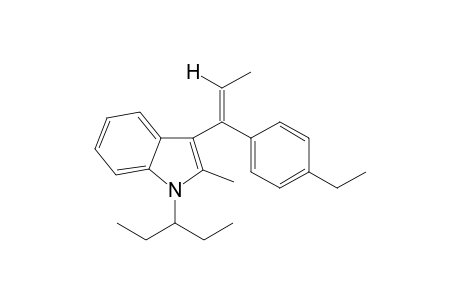 3-(1-(4-Ethylphenyl)-1-propen-1-yl)-2-methyl-1-pent-3-yl-1H-indole