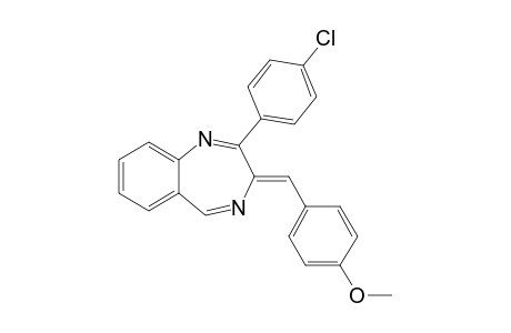 2-(4-Chlorophenyl)-3-(4-methoxybenzylidene)-3H-1,4-benzodiazepine