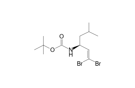 1-Hexene, 1,1-dibromo-5-methyl-(3S)-[(t-butoxycarbonyl)amino]-