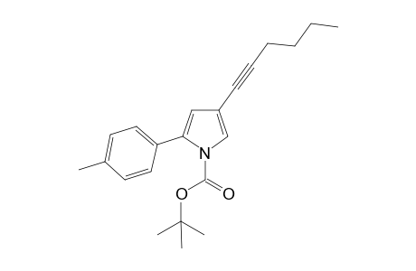 tert-Butyl 4-(hex-1-ynyl)-2-p-tolyl-1H-pyrrole-1-carboxylate