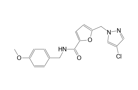5-[(4-chloro-1H-pyrazol-1-yl)methyl]-N-(4-methoxybenzyl)-2-furamide