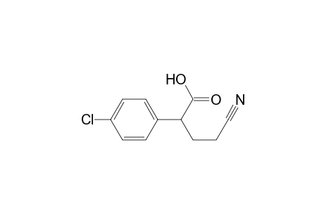2-(4-Chlorophenyl)-4-cyanobutanoic acid