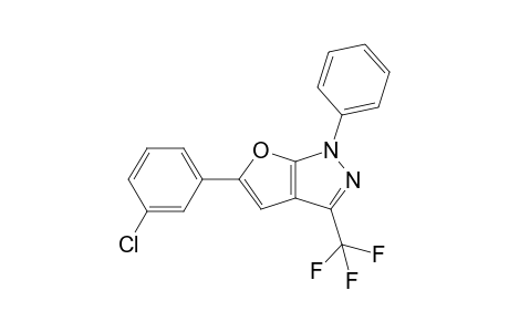 5-(3-Chlorophenyl)-1-phenyl-3-(trifluoromethyl)-1H-furo[2,3-c]pyrazole