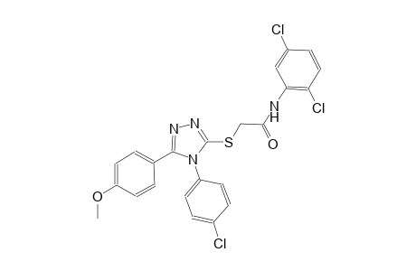 2-{[4-(4-chlorophenyl)-5-(4-methoxyphenyl)-4H-1,2,4-triazol-3-yl]sulfanyl}-N-(2,5-dichlorophenyl)acetamide