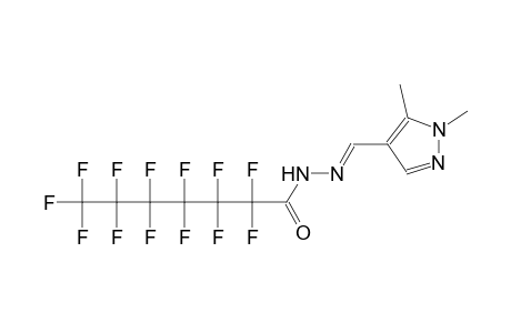 N'-[(E)-(1,5-dimethyl-1H-pyrazol-4-yl)methylidene]-2,2,3,3,4,4,5,5,6,6,7,7,7-tridecafluoroheptanohydrazide