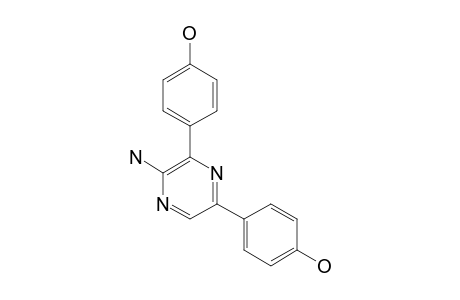 2-AMINO-3,5-BIS-(4'-HYDROXYPHENYL)-1,4-PYRAZINE