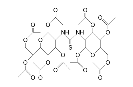 N-(1,3,4,6,7-Penta-O-acetyl-2-deoxy-A-D-gly-L-glu-hepto-py-2-yl)-N'- (1,3,4,6-tet-O-ac-2-deoxy-B-D-glucopy-2-yl)-thiourea