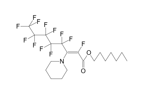 HEPTYL 3-PIPERIDINOPERFLUOROOCT-2E-ENOATE