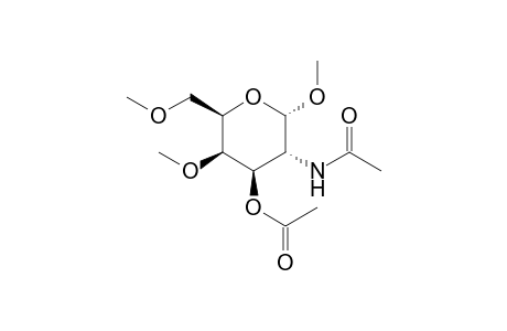 Methyl-2-acetamido-2-desoxy-3-O-acetyl-4,6-di-O-methyl-alpha-D- galactop yranoside