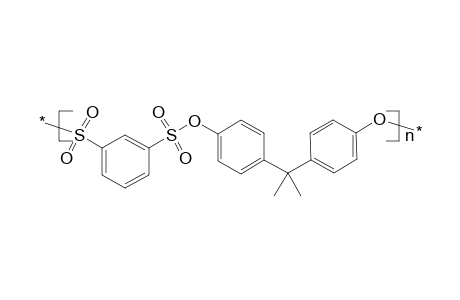 Poly(m-phenylenedisulfonyloxy-1,4-phenylene-2-propylidene-1,4-phenylene)