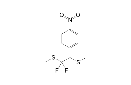 1-[2,2-difluoro-1,2-bis(methylsulfanyl)ethyl]-4-nitrobenzene
