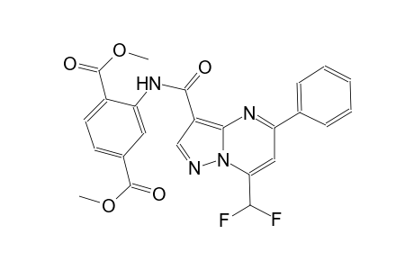 dimethyl 2-({[7-(difluoromethyl)-5-phenylpyrazolo[1,5-a]pyrimidin-3-yl]carbonyl}amino)terephthalate