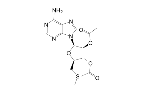 9-(5-S-Methyl-5-thio-2,3-di-O-acetyl-.beta.-D-arabinofuranosyl)adenine