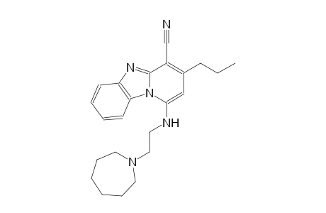 1-[(2-hexahydro-1H-azepin-1-ylethyl)amino]-3-propylpyrido[1,2-a]benzimidazole-4-carbonitrile