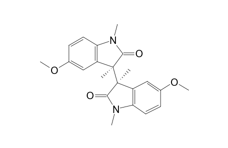 (R*,R*)-5,5'-Dimethoxy-1,1',3,3'-tetramethyl-[3,3'-biindoline]-2,2'-dione