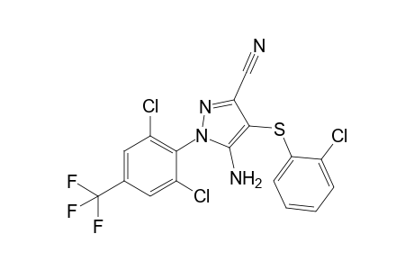 3-Cyano-5-amino-4-[(2-chlorophenyl)thio]-1-[2,6-dichloro-4-(trifluoromethyl)phenyl]pyrazole