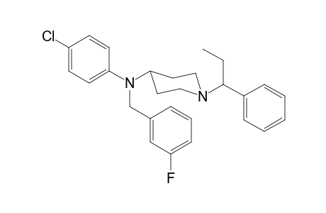 N-4-Chlorophenyl-N-3-fluorobenzyl-1-(1-phenylpropyl)piperidin-4-amine