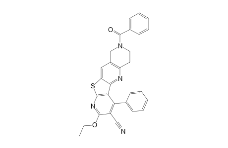 8-Benzoyl-3-cyano-2-ethoxy-4-phenyl-6,7,8,9-tetrahydropyrido[3',2':4,5]thieno[3,2-b]-1,6-naphthyridine