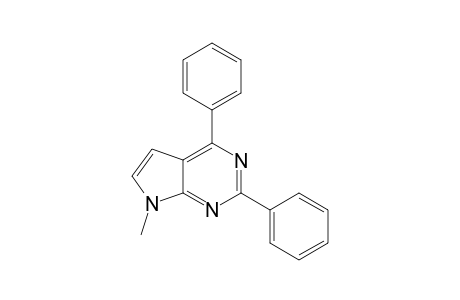 7-Methyl-2,4-diphenylpyrrolo[2,3-d]pyrimidine