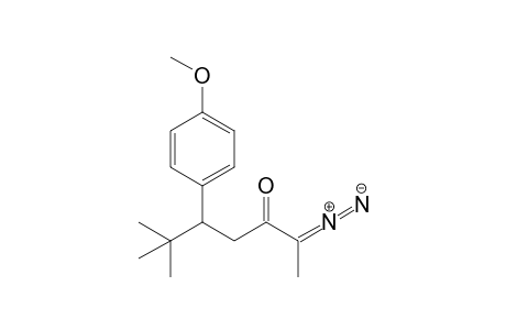 2-Diazo-5-(4'-methoxyphenyl)-6,6-dimethylheptan-3-one