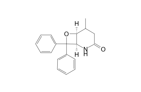 (1RS,5SR,6SR)-2-Aza-5-methyl-7-oxa-8,8-diphenylbicyclo[4.2.0]oct-3-one