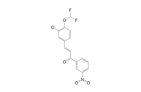 (E)-3-[4-(DIFLUOROMETHOXY)-3-HYDROXYPHENYL]-1-(3-NITROPHENYL)-PROP-2-EN-1-ONE