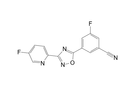 3-(5-fluoropyrid-2-yl)-5-(3-cyano-5-fluorophenyl)-1,2,4-oxadiazole