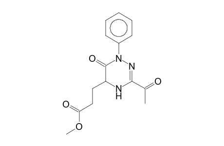3-(3-Acetyl-6-oxo-1-phenyl-1,4,5,6-tetrahydro[1,2,4]triazin-5-yl)propionic acid, methyl ester