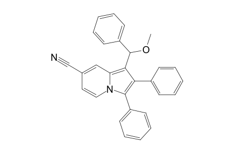 1-[methoxy(phenyl)methyl]-2,3-diphenyl-indolizine-7-carbonitrile