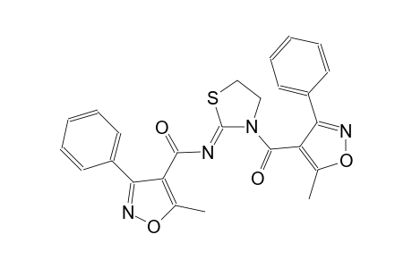 4-isoxazolecarboxamide, 5-methyl-N-[(2Z)-3-[(5-methyl-3-phenyl-4-isoxazolyl)carbonyl]thiazolidinylidene]-3-phenyl-