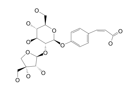 CIS-PARA-COUMARIC-ACID-4-O-(2'-O-BETA-D-APIOFURANOSYL)-BETA-D-GLUCOPYRANOSIDE