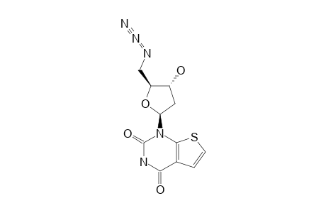 1-(5-AZIDO-2,5-DIDEOXY-BETA-D-ERYTHRO-PENTOFURANOSYL)-THIENO-[2,3-D]-PYRIMIDINE-2,4(1H,3H)-DIONE