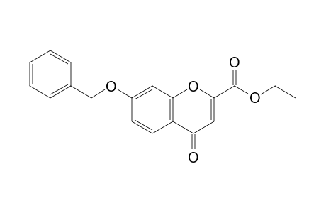 7-(benzyloxy)-4-oxo-4H-1-benzopyran-2-carboxylic acid, ethyl ester