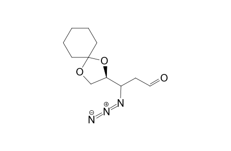 4,5-O-Cyclohexylidene-2,3-dideoxy-3-azidoaldehydro-D-glyceropentanose