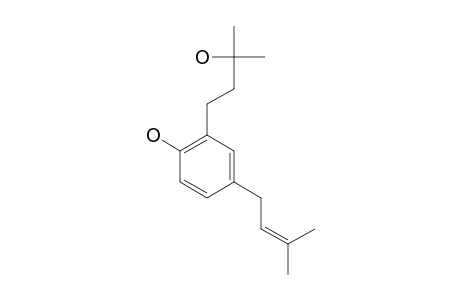 2-(3-HYDROXY-3-METHYLBUTYL),4-(3-METHYLBUT-2-ENYL)PHENOL
