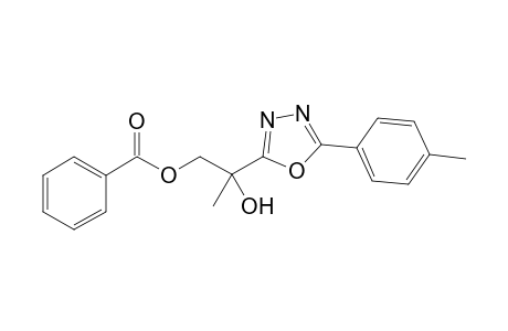 2-Hydroxy-2-[5-(4-methylphenyl)-1,3,4-oxadiazol-2-yl]propylbenzoate
