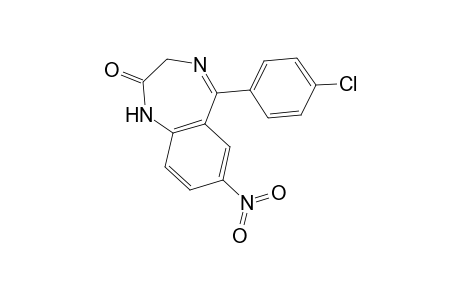 5-(4-Chlorophenyl)-2,3-dihydro-7-nitro-1H-1,4-benzodiazepin-2-one