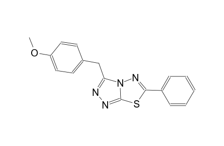 3-(4-methoxybenzyl)-6-phenyl[1,2,4]triazolo[3,4-b][1,3,4]thiadiazole