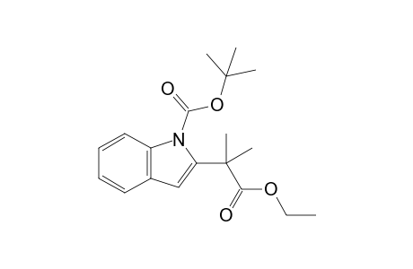 tert-Butyl 2-(2-ethoxy-1,1-dimethyl-2-oxoethyl)-1H-indole-1-carboxylate