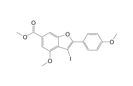 Methyl 3-Iodo-4-methoxy-2-(4-methoxyphenyl)benzofuran-6-carboxylate