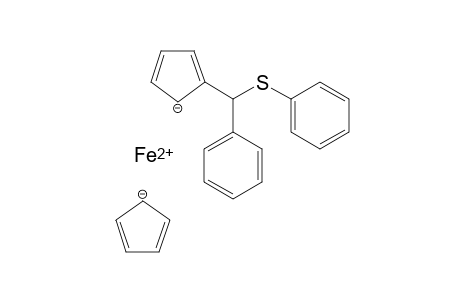iron(II) 2-(phenyl(phenylthio)methyl)cyclopenta-2,4-dien-1-ide cyclopenta-2,4-dien-1-ide