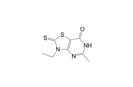 3-Ethyl-5-methyl-2-thioxo-2,3-dihydro-6H-thiazolo[4,5-d]pyrimidin-7-one